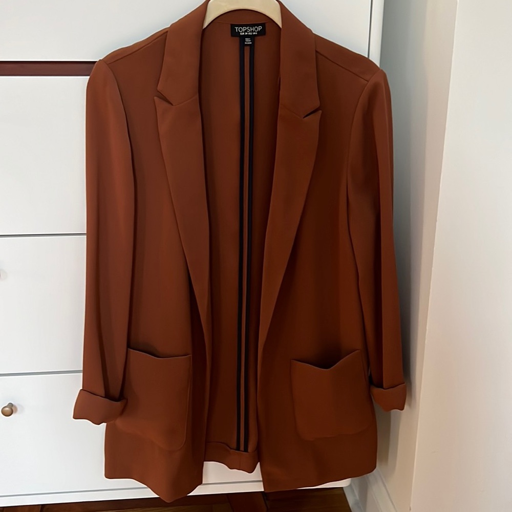 Topshop brown blazer